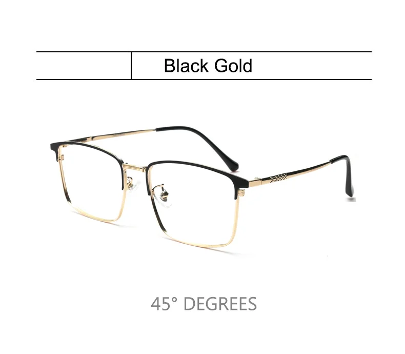 Hochwertige ultraleichte Retro-Lesebrille aus reinem Titan und Metall, Anti-Blaulicht-Lesebrille für Herren, quadratische Presbyopie-Brille – Detail 10