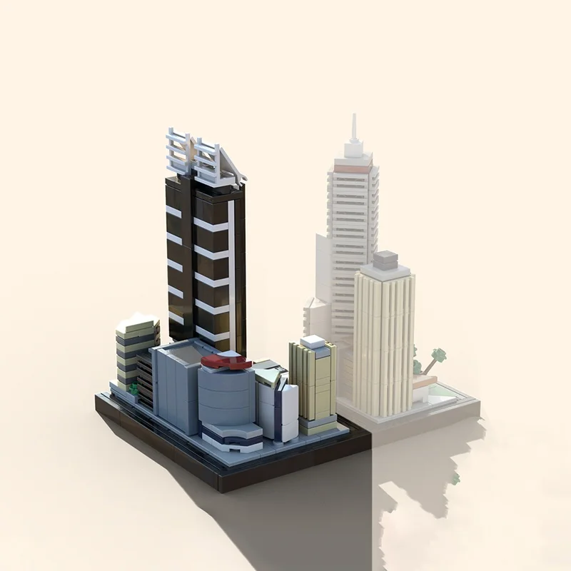 ตัวต่อ MOC Brookfield Place ชุดสถาปัตยกรรม 335 ชิ้น ของขวัญคริสต์มาส ไอเดียสร้างสรรค์ ของเล่นตัวต่อ ของขวัญวันเกิดสำหรับเด็ก