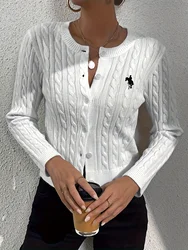 Fall-Winter 2024 casual slimming twist knitted cardigan