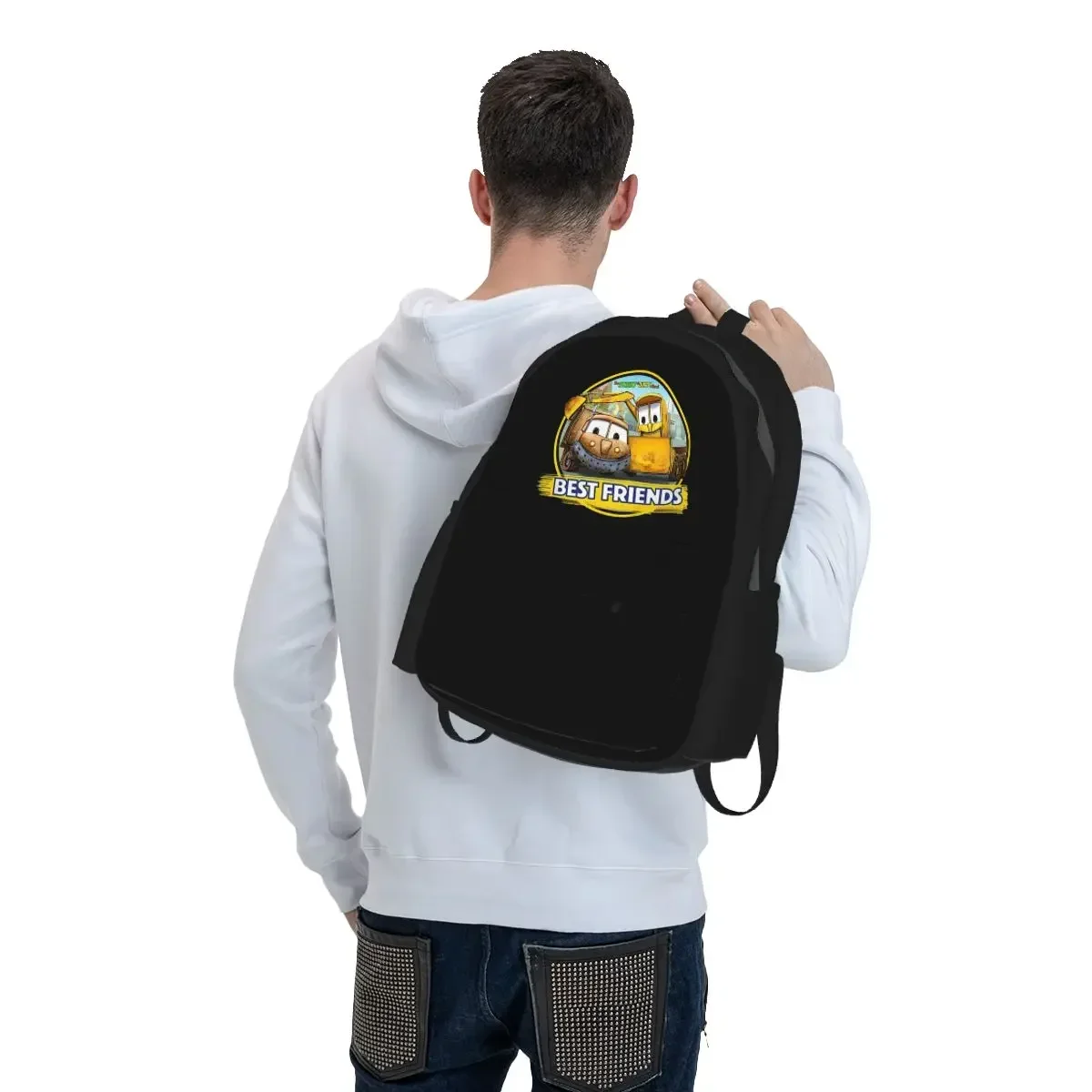 Stinky And Dirty Show Best Friends Backpack Boys Girls BookBag Children School Bag Laptop Shoulder Bags for Men Women
