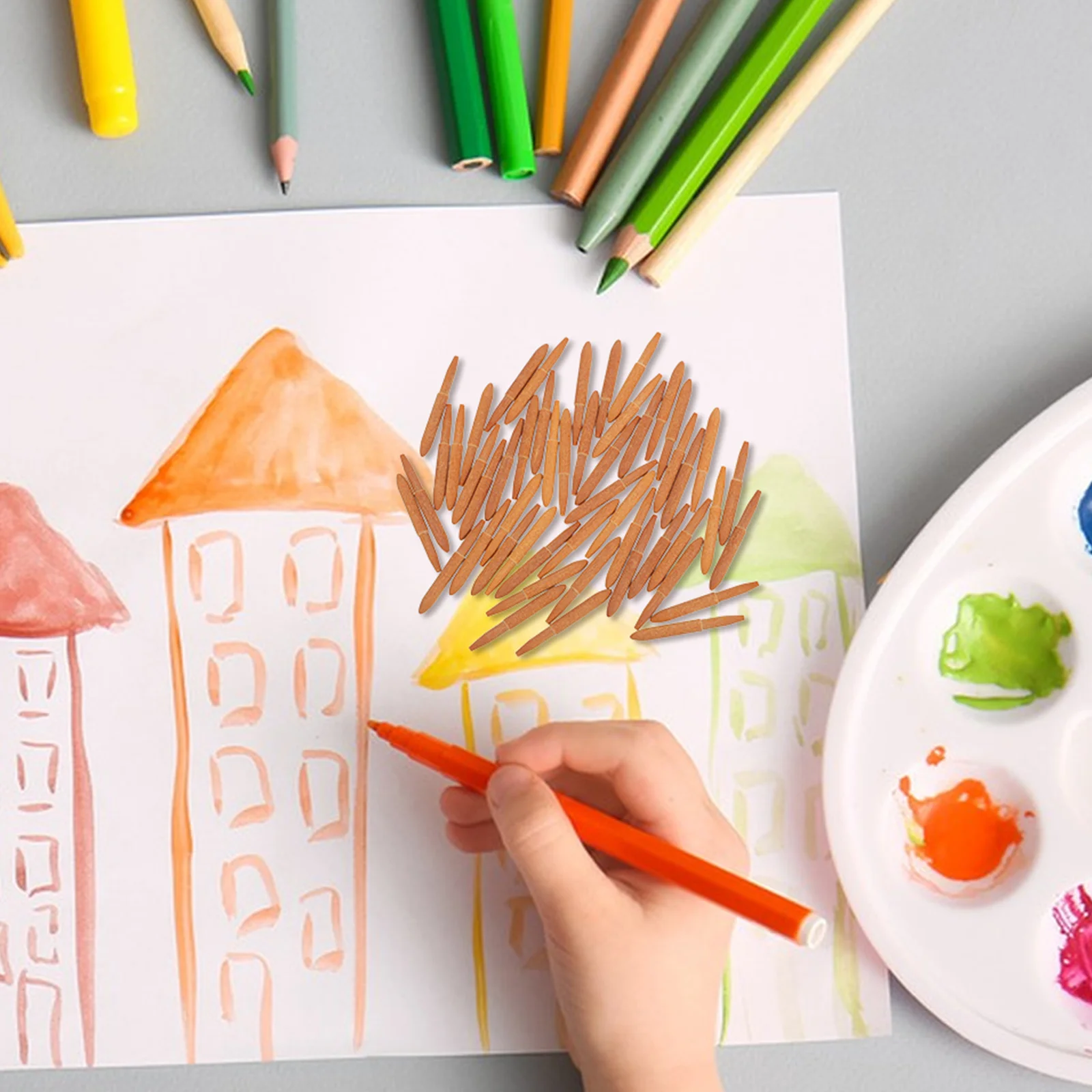 

50 шт. сменные наконечники для ручек, мягкие нейлоновые наконечники для маркеров для акриловых маркеров, тонкие наконечники для рисования, сменные наконечники для маркеров