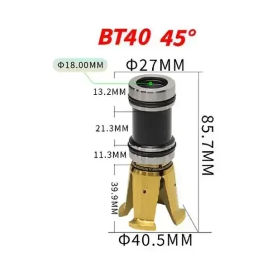 BT30 BT40 45 Degrees Gripper External Internal Threaded Spindle Claw Clamp 4 Petal Pull Claw Tool Milling CNC Machine Center