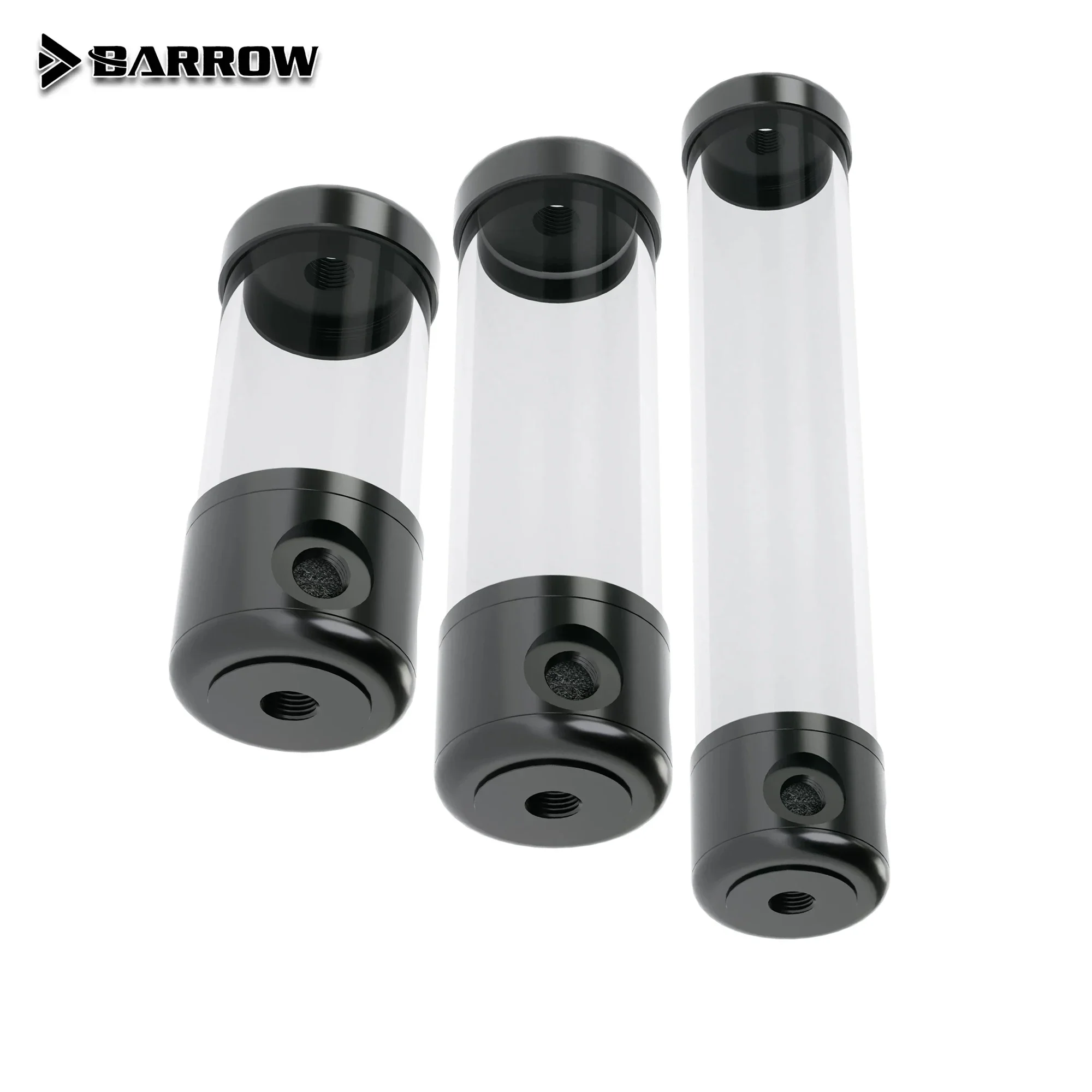 

BARROW Acrylic Water Tank Rotundity Reservoir 50mm Diameter 130mm/180mm/230mm/280mm Length For Building PC Water Cooling Systems