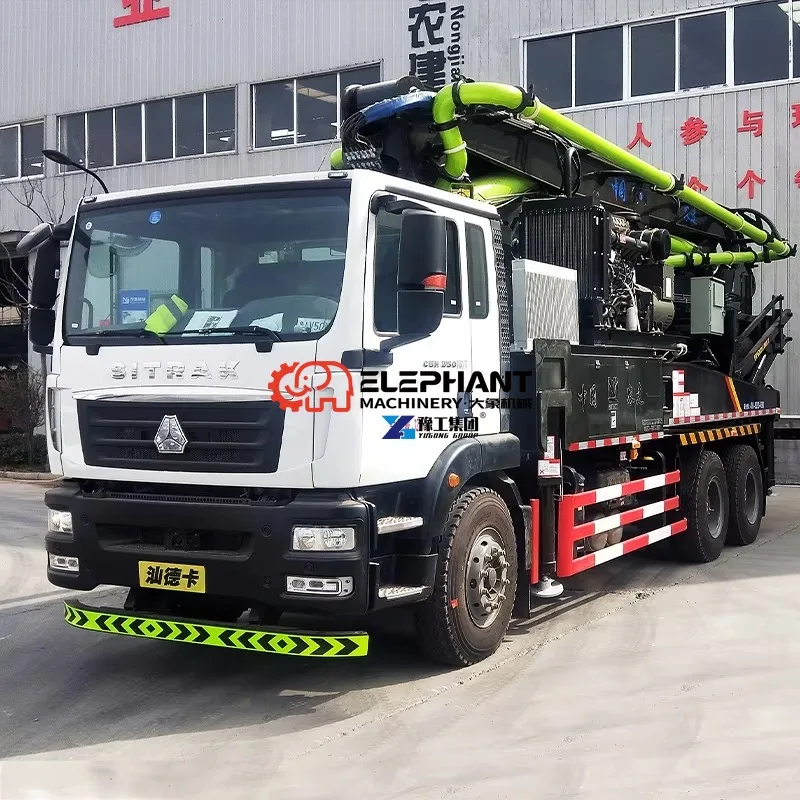 38 Meter Truck‑Mounted Diesel Engine Concrete Pump Truck 12 Cubic 140M H High Efficiency Construction Machinery for Site Pouring
