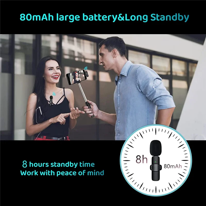 ラベリアワイヤレスマイク,USB-Cプラグアンドプレイ,ノイズリダクション,自動同期,ラペルマイク,ライブブロードキャスト,vlogger,インタビュー