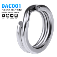 PROBEROS 200pcs 0#-12# Stainless Steel Fishing Split Rings Smooth Link Saltwater Freshwater Fishing Tackle Accessories Wholesale
