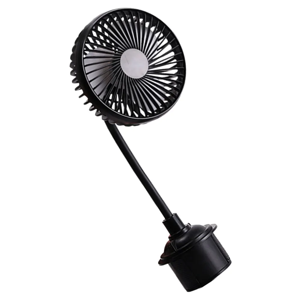 

Compact 24V 12V Car Fan Usb Charging Portable Cooling Fan For Auto Interior With Adjustable Wind Direction And Cup Holder Mount
