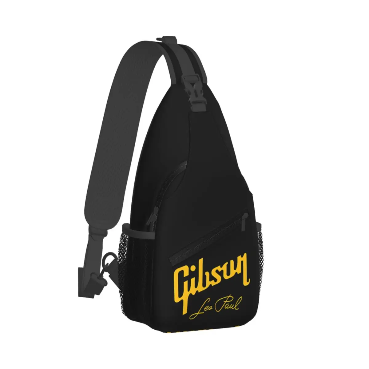 

Hiphop Gibson Les Paul Crossbody Sling Bag Printed Chest Bag Shoulder Backpack Daypack for Hiking Outdoor Sports Satchel