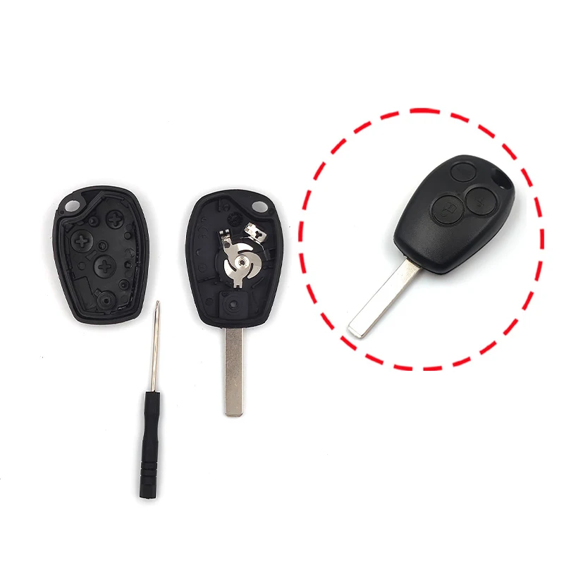 Pulsante Smart Remote Head Key Case Shell Cover per Smart 453 451 Fortwo 2009-2015 Remote Car Key Case Fob