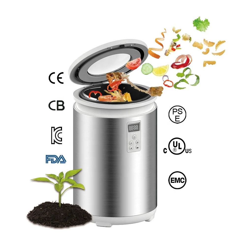 

Electric Composter with 1.25L Detachable Carbon Filter/Auto Cleaning, Intelligent Fertilizer Food Recycler Compost Machine