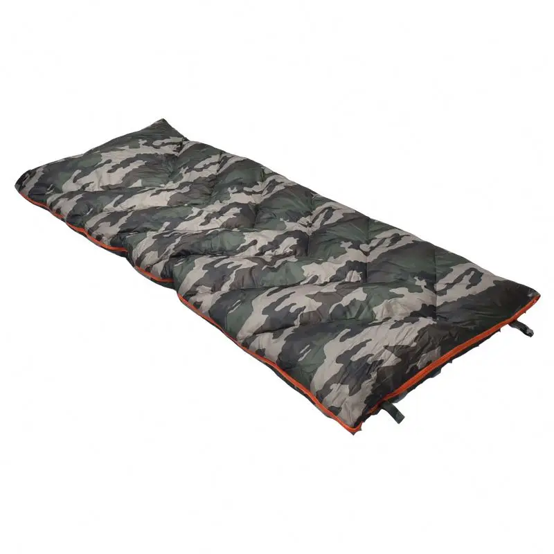 

Warm Weather Mountain Climbing Polyester Camping Travel Bag Rectangle Camouflage Sleeping Bag