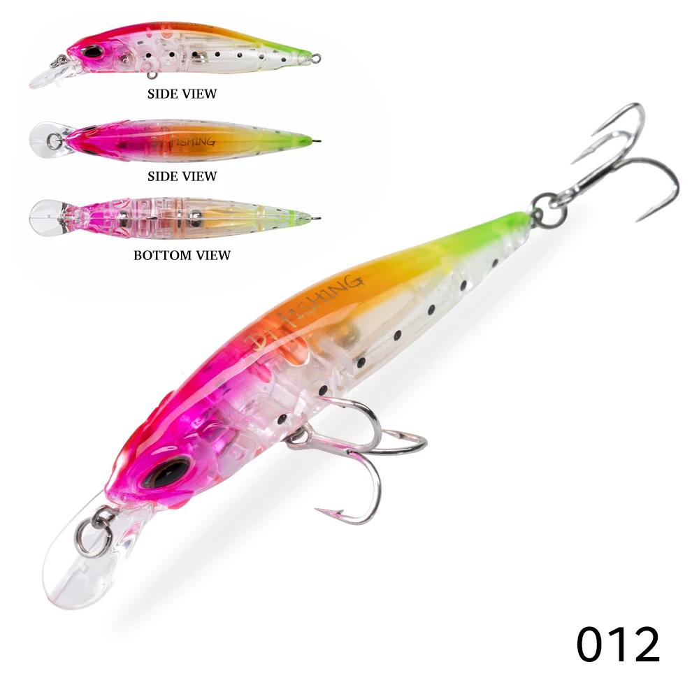 D1 Realis Minnow Angelköder Forellenköder 77 mm/8,4 g Aussetzung 65 mm/5 g sinkende künstliche Hartwobbler für Bass 2020 Tackle