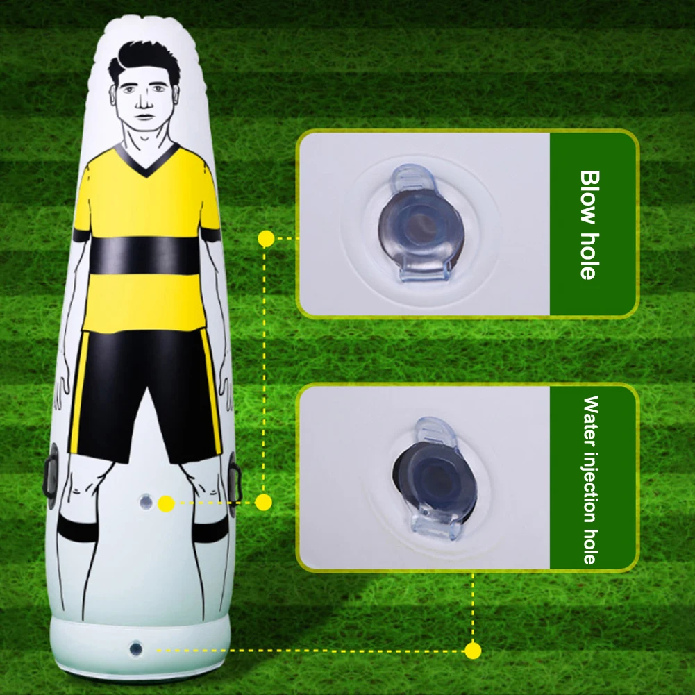 

160CM Thickening Inflatable Wall Obstacles Portable Footabll Free Kick Training Barrier Dummy for Children Adult