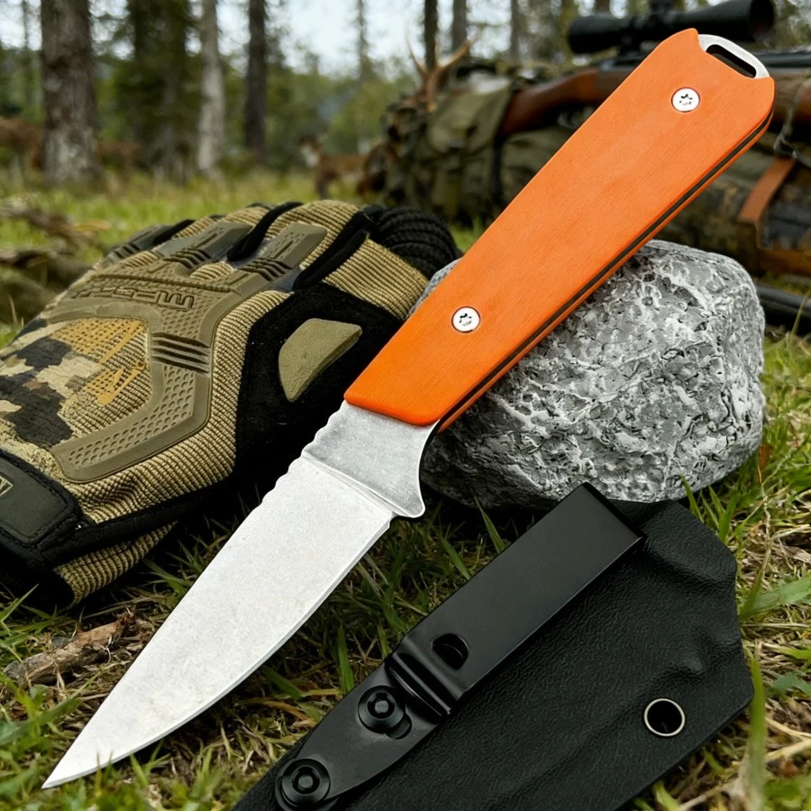 

Тактический нож с фиксированным клинком для кемпинга и охоты в джунглях, высококачественный многофункциональный инструмент для выживания и самообороны на природе с ножнами K-типа