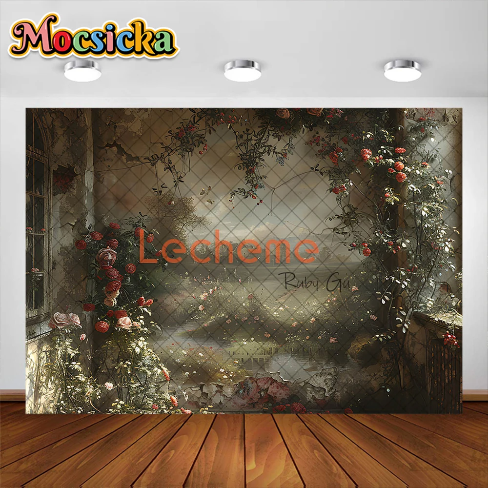 مجردة الأزهار الفن التصوير خلفية الرجعية جدار ورود للزينة رجل أنثى الكبار صور خلفية استوديو الدعائم راية