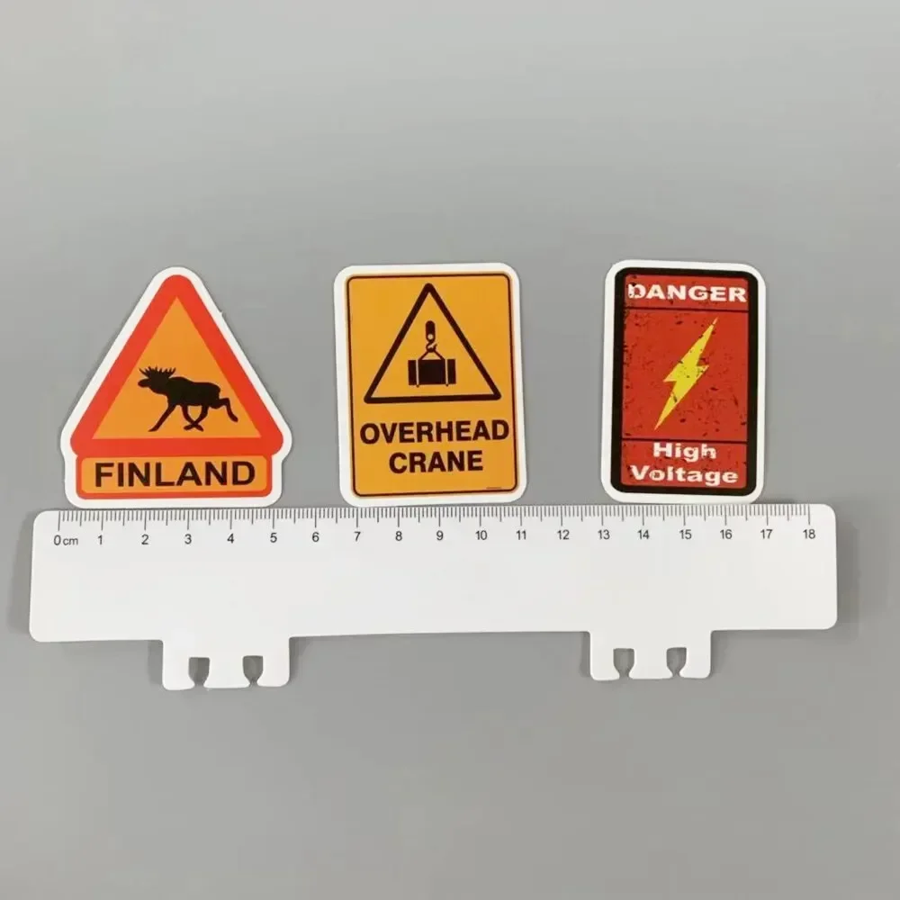 Warning Signs Stickers [50pcs/100pcs] Bans Cautions Directions Stickers for Helmet Water Bottle Laptop Phone Skateboard Travel