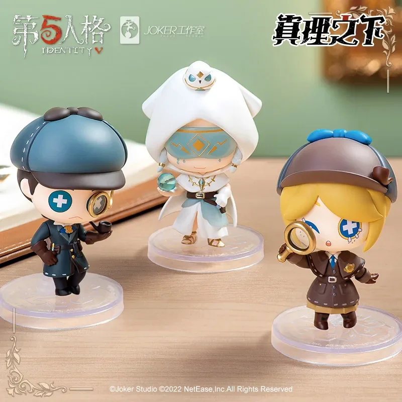 Anime Game Identity V Desktop Intrusion Series White Kawaii Cosplay Prop Collection Random PVC Mini Figure Fans Colletible Gifts