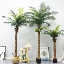 Large Artificial Coconut Tree Fake Palm for Outdoor Indoor Decor Hawaiian Simulation Plant