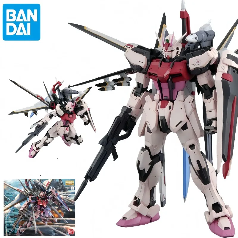 Bandai MG 1/100 MBF-02 Strike Rouge Ootori Ver.RM Figurines d'action Gundam SEED DESTINY Modèle d'anime Kit à assembler Cadeau de collection