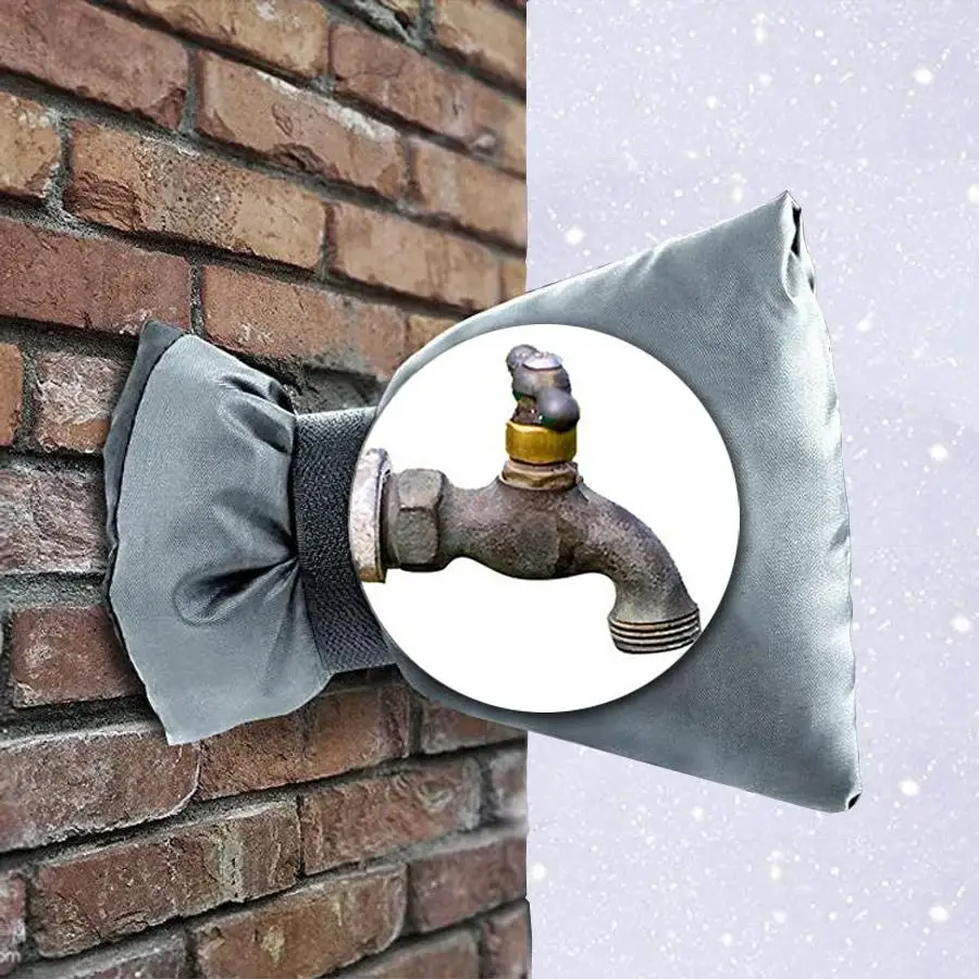 

2pcs Outdoor Faucet Cover, Winter Freeze Protection Insulation for Water Taps, Garden Faucet Protector