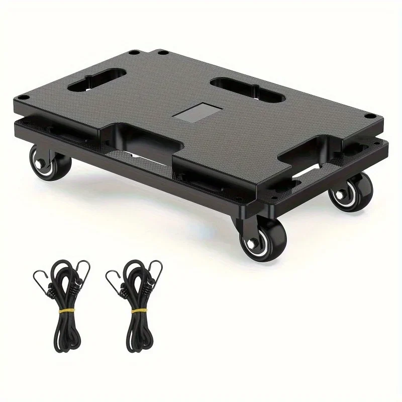 Black Connectable Mobile Furniture Cart 440 Pound Mobile