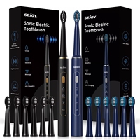 SEJOY Sonic Electric Toothbrush 7 Brush Heads Smart Timer Rechargeable