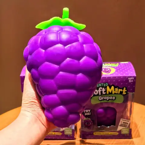 Pineapple Grape Bear Squishy Fast Rebound Desktop Ornament Stress Relief Toy Portable Relaxation Toy Gift Daily Anxiety Release