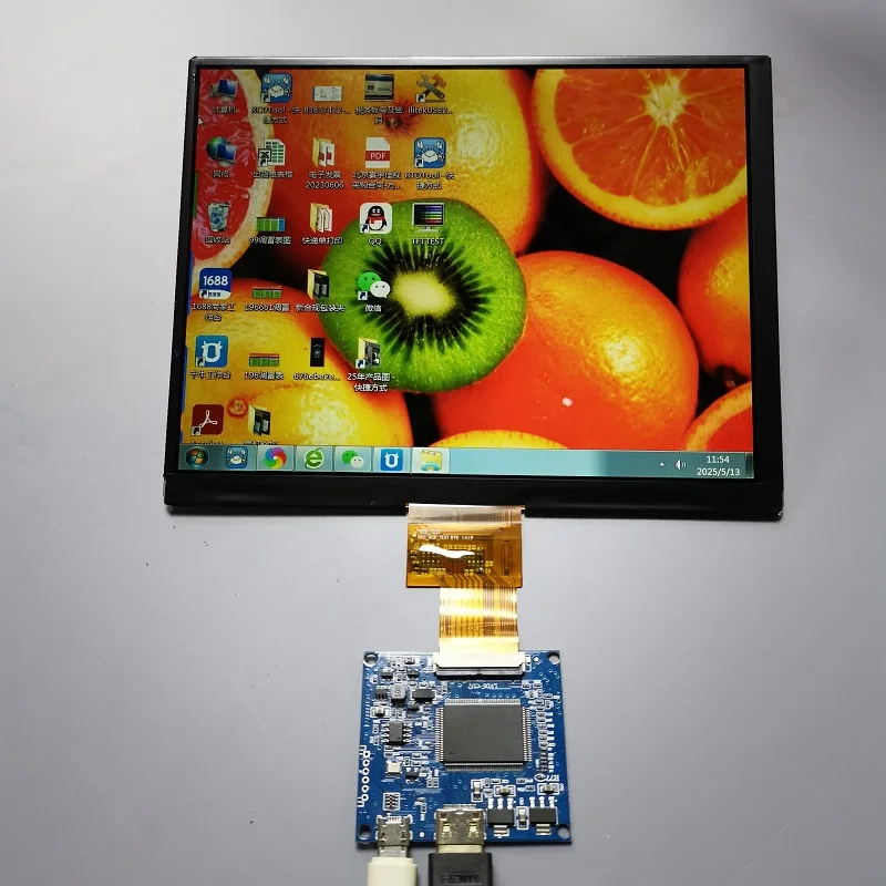 8-inch 1024x768 LCD display driver board, mini HDMI interface, compatible with Lattepanda, Raspberry Pi, and Banana Pi computers