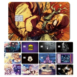 2024 Anime Yu-Gi-Oh! Princess One Piece Dragon Ball Mickey Deadpool Credit Debit Card Bank Card Matte Sticker Skin Film Cover