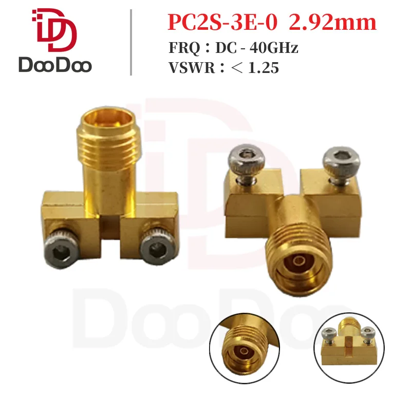 

2.92mm Connector Microwave Female Jack RF Coaxial Adapter for PCB End Launch Solderless Connectors Vertical Mount DC - 40GHz