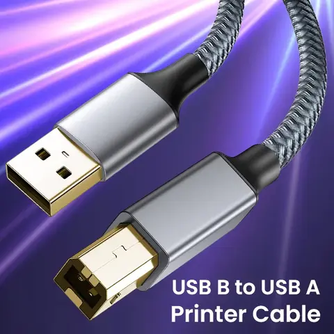 USB Type-C to USB Type B 2.0 Cable for Canon Epson HP ZJiang Label Printer DAC USB Printer 0.5m - 3m Type C Printer Scanner Cord