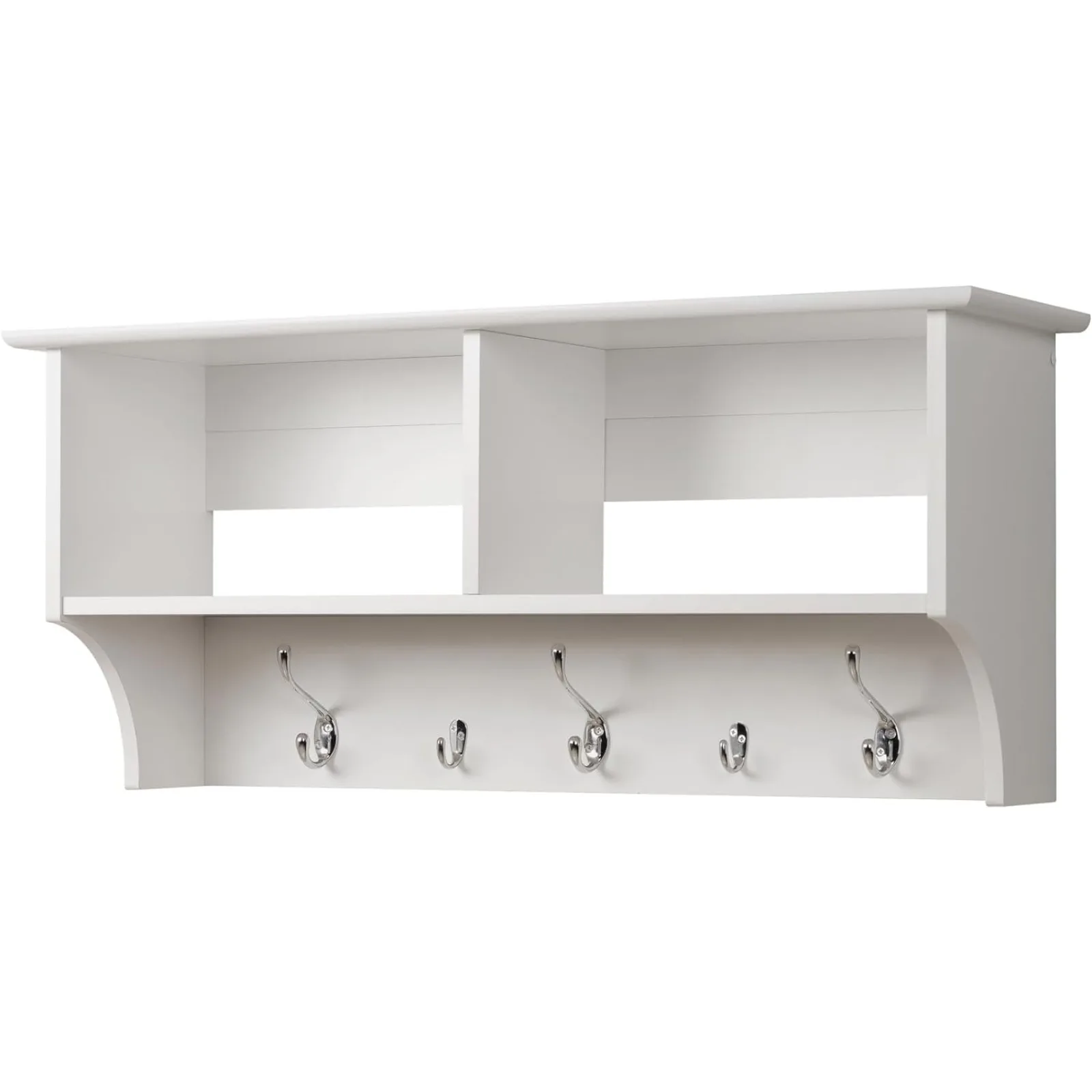 US 36 inch Wide Hanging Entryway Shelf, White