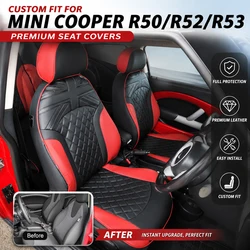 For Mini Cooper R50 R53 HATCHBACK R55 CLUBMAN R56 R57 R60 COUNTRYMAN Custom Seat Cover Protector Cushion Car Interior Accessorie