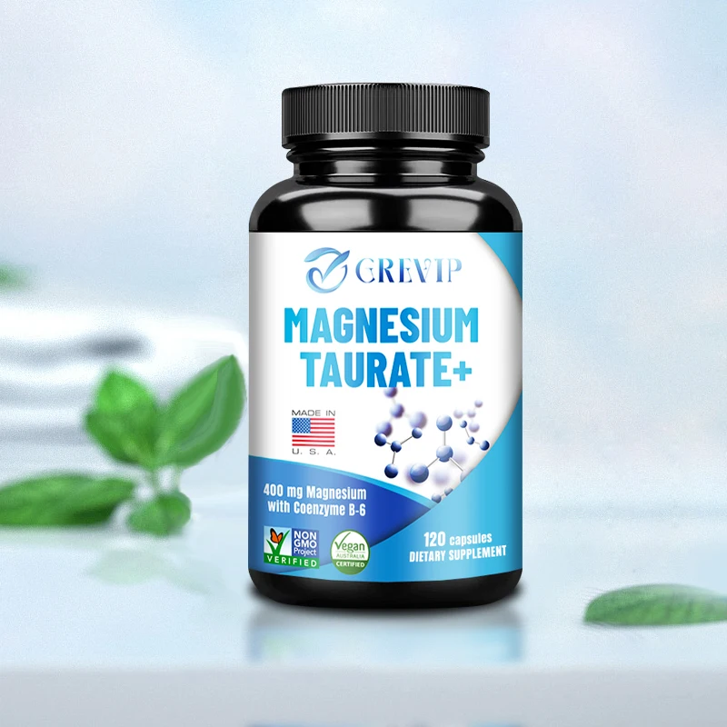 Magnesium Taurate Capsules - Muscle and Heart Health Support, Calm Nerve & Mood