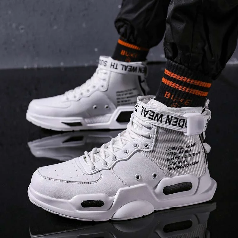 Brand New męskie wysokie trampki odkryte buty do koszykówki męskie białe trampki wygodne obuwie sportowe Zapatillas Hombre