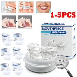 Anti Snoring Bruxism Mouth Guard Improve Sleeping Quality Anti Snoring And Apnea Snoring Device Mouth Guards with Storage Box