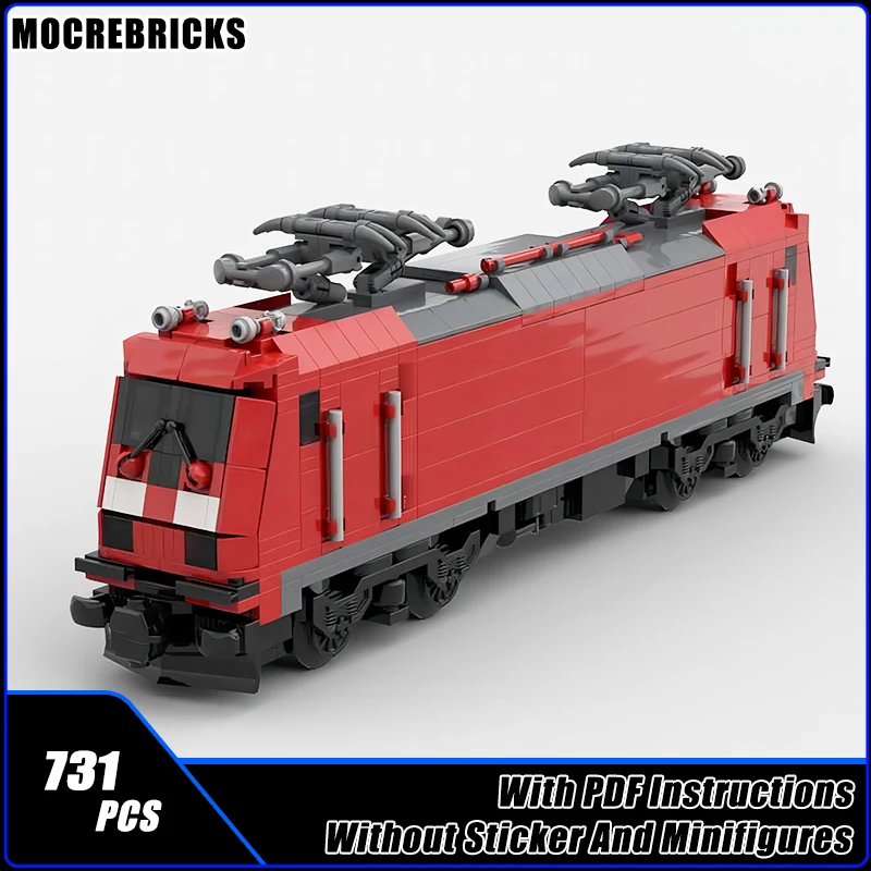 

MOC Building Blocks BR185.2 Railway Cargo Trains Locomotive Model Sets Technology Assembly Bricks Toys Gifts For Kids Adults