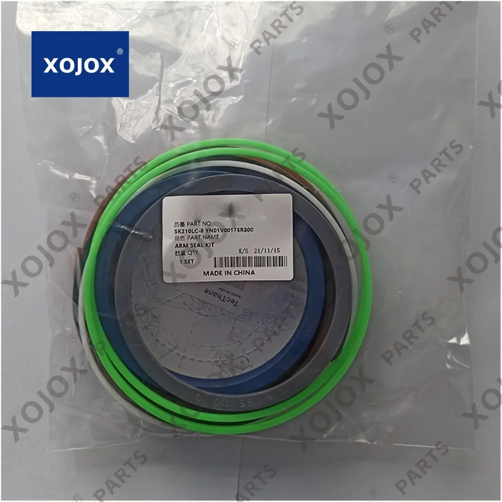 

XOJOX Excavator Hydraulic Cylinder Seal Kit SK200LC-8 Arm Oil Seals Kits YN01V00175R300(N-K Quality)