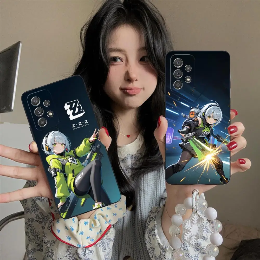

Чехол для телефона ZZZ Silver Soldier Anby для Samsung Galaxy A73 72 71 70 56 55 54 53 52 36 35 34 23 16 15 5G Цветной защитный красивый