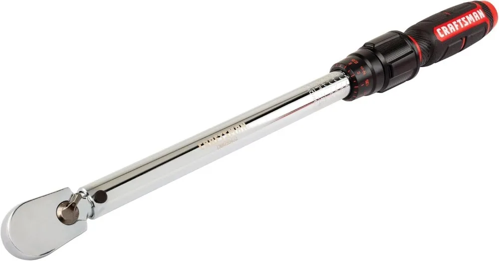 3/8" Drive Torque Wrench with Durable Case, Comfort Grip, and Easy Locking for Accurate Settings