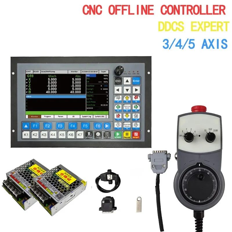 DDCS-EXPERT 3/4/5 Axis CNC Standalone Offline Support Close-Loop Stepper/ATC Controller Replace DDCSV3.1