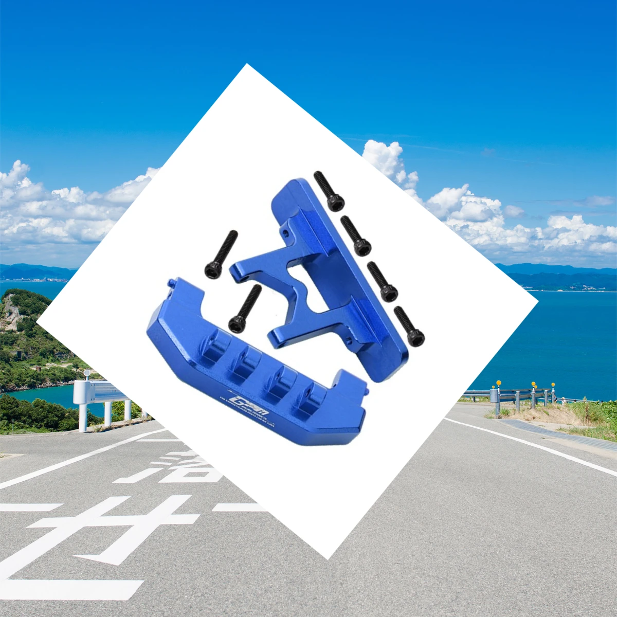 GPM AXIAL 1/24 SCX24 デッドボルト AXI90081 アルミニウム リアバンパー+リアボディシェルマウント