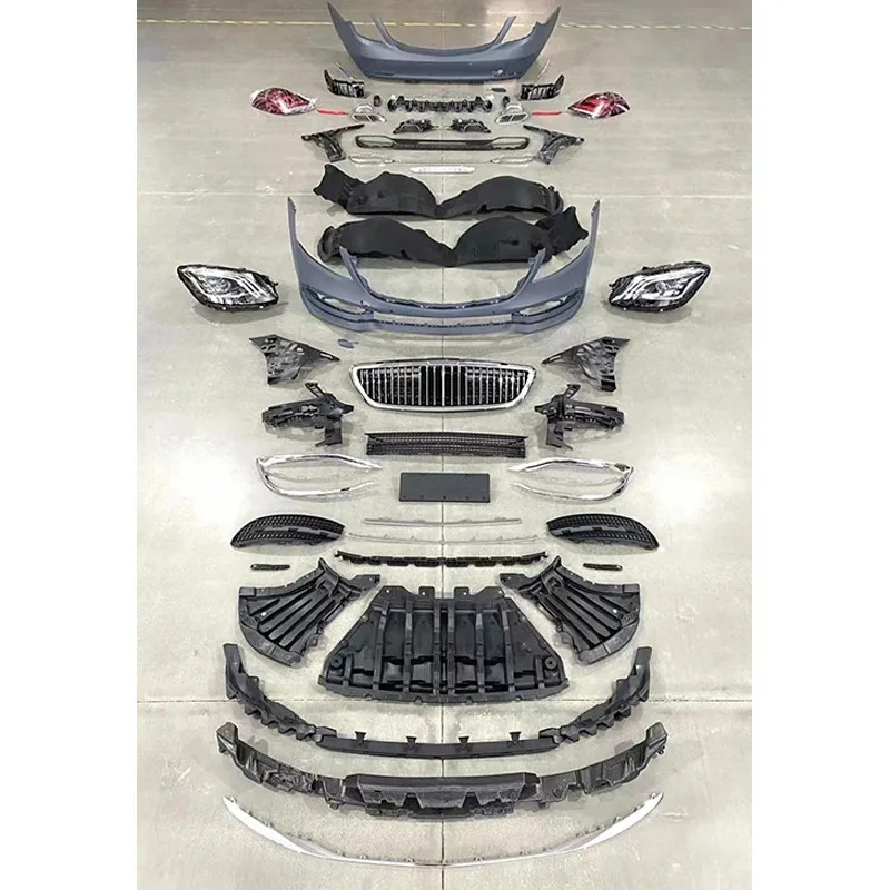 

Upgrade Modification KitAuto Car Parts For W222 To PP Front Rear Bumper Body Kits Grille 2013-2020 Head La