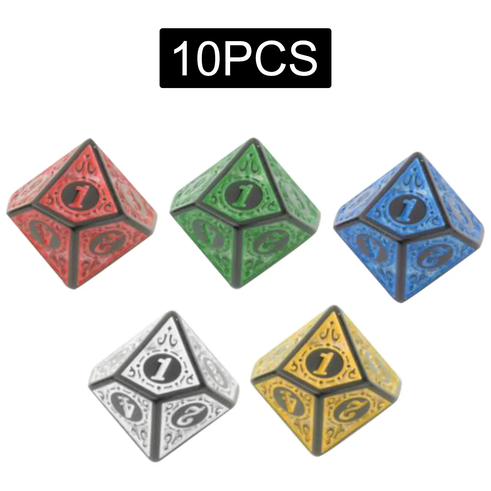 10Pcs Polyhedral Pa… - image