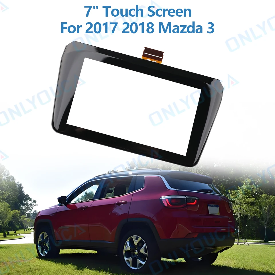 

For 2017-2019 Mazda 3 New 7 Inch 50 Pins DTS2032 Glass Touch Screen Panel Digitizer Lens Sensor Car TM070RDH03-00 LCD