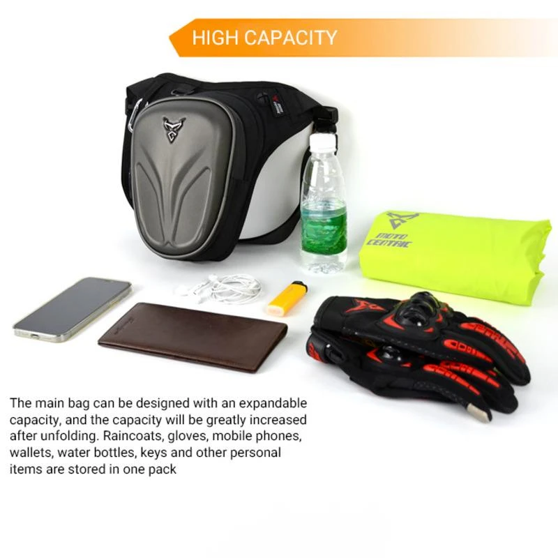 Fashion Waterproof Leg Bag Motorcycle Gloves Luggage Ride Bag Outdoor Casual Waist Bag Fanny Pack Bag Moto Bike Hip Belt Bag image 4