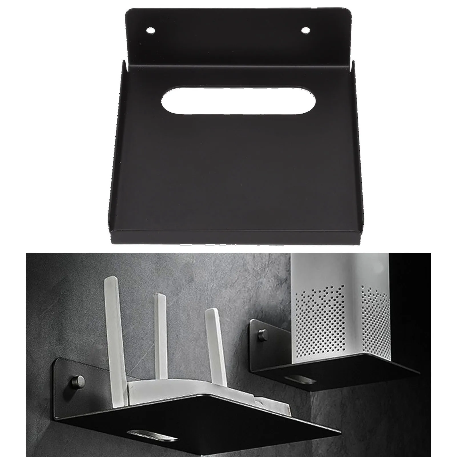 ZK40 Schermo TV Ripiano superiore Scaffale portaoggetti per proiettore addensato Set Top Box Rack Staffa per router