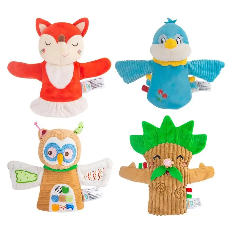 

Soft Plush Stuffed Animal Hand Puppet Early Educational Soothing Doll Plush Toy Pretend Play Stocking Storytelling Toys For Kids