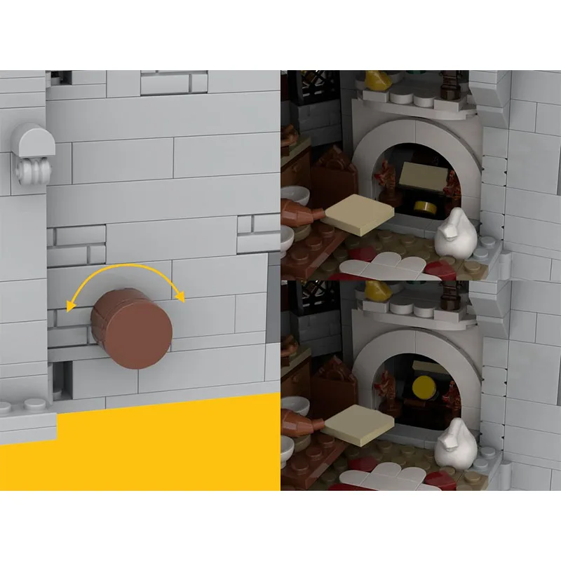 2925 pièces Fortifié Shire-Lion château des chevaliers construction alternative Moc château architecture modèle blocs de construction jouets d'anniversaire cadeau