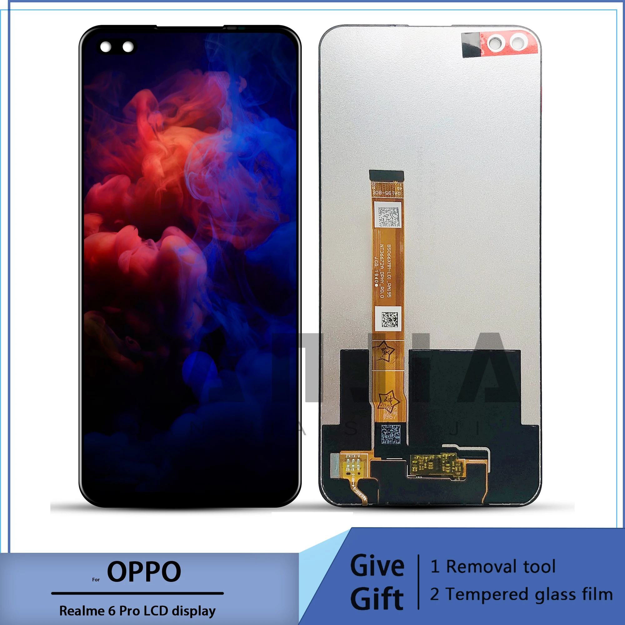 For oppo realme 6 pro rmx2061 lcd screen display toque digitador assembléia para oppo realme 6pro rmx2063 com quadro